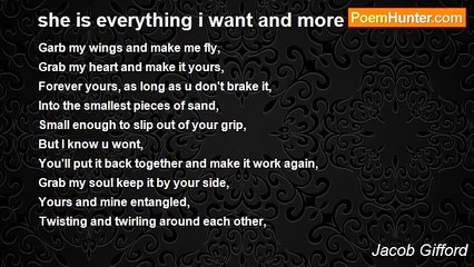 Jacob Gifford - she is everything i want and more