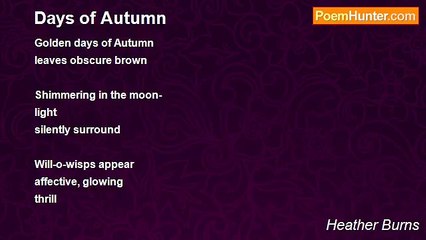 Heather Burns - Days of Autumn