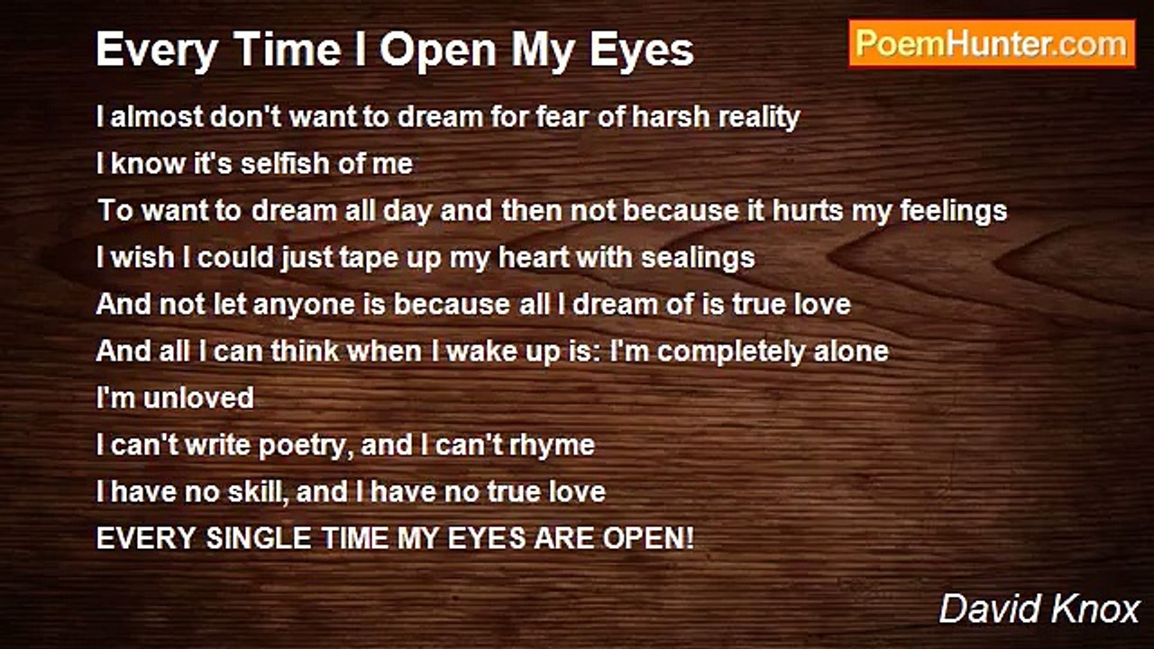 David Knox - Every Time I Open My Eyes