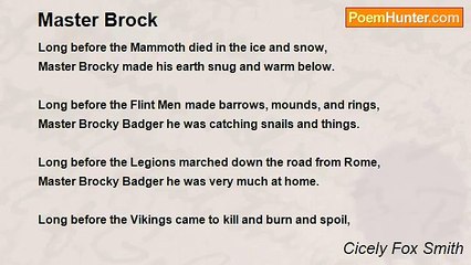 Cicely Fox Smith - Master Brock
