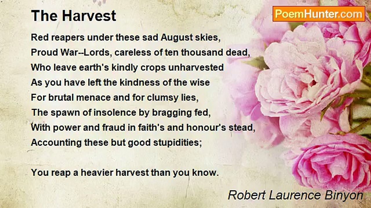 Robert Laurence Binyon - The Harvest