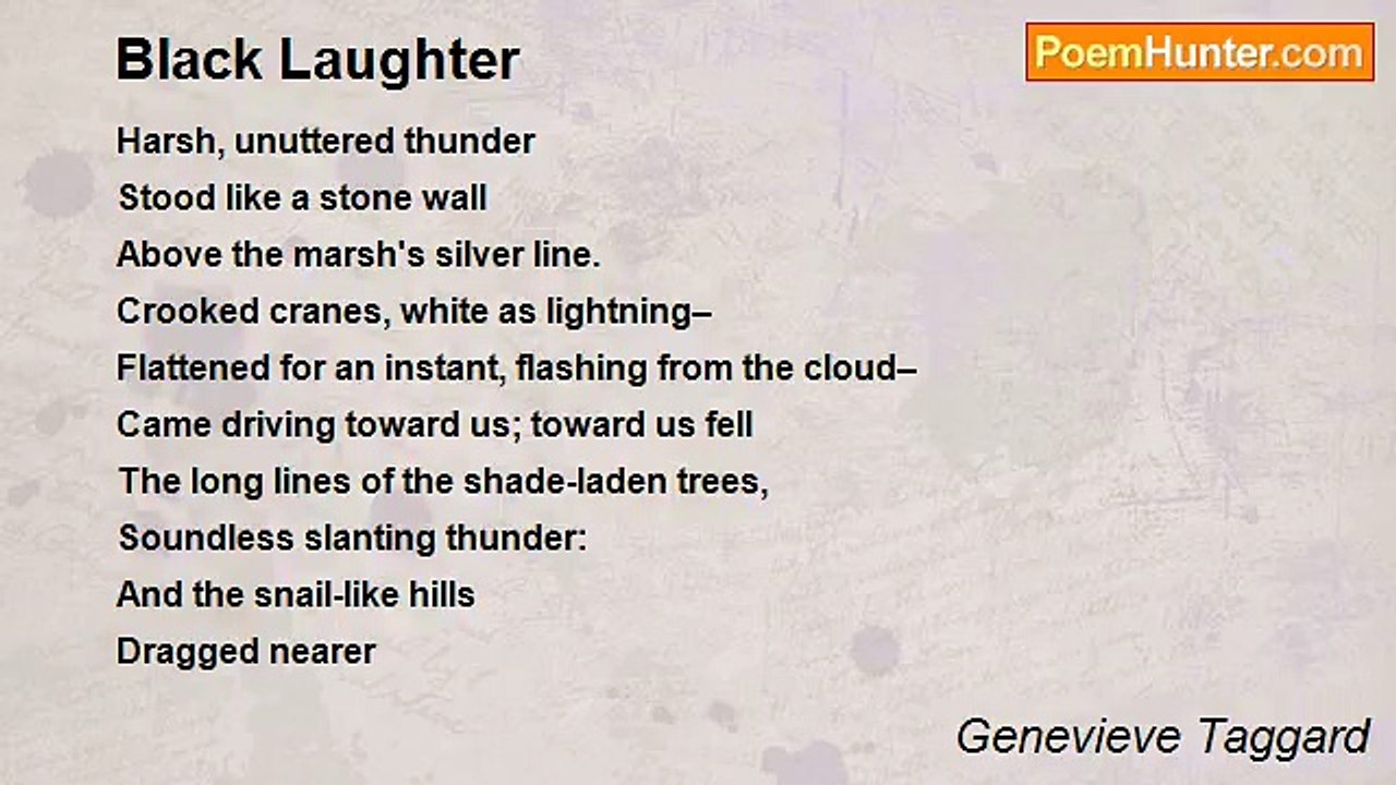 Genevieve Taggard - Black Laughter