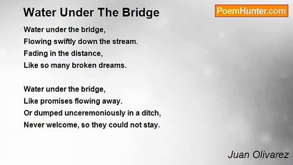 Juan Olivarez - Water Under The Bridge
