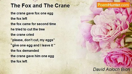 David Aoloch Bion - The Fox and The Crane