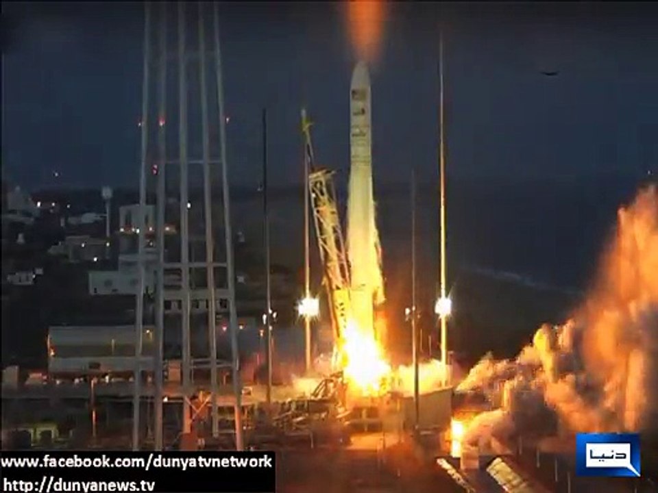 Dunya news-Unmanned US rocket Antares explodes during launch