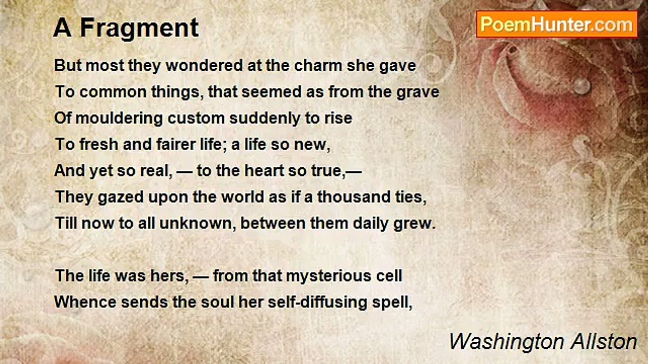 Washington Allston - A Fragment