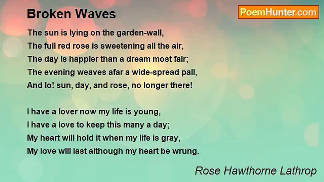 Rose Hawthorne Lathrop - Broken Waves