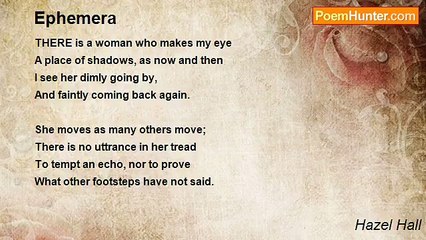 Hazel Hall - Ephemera