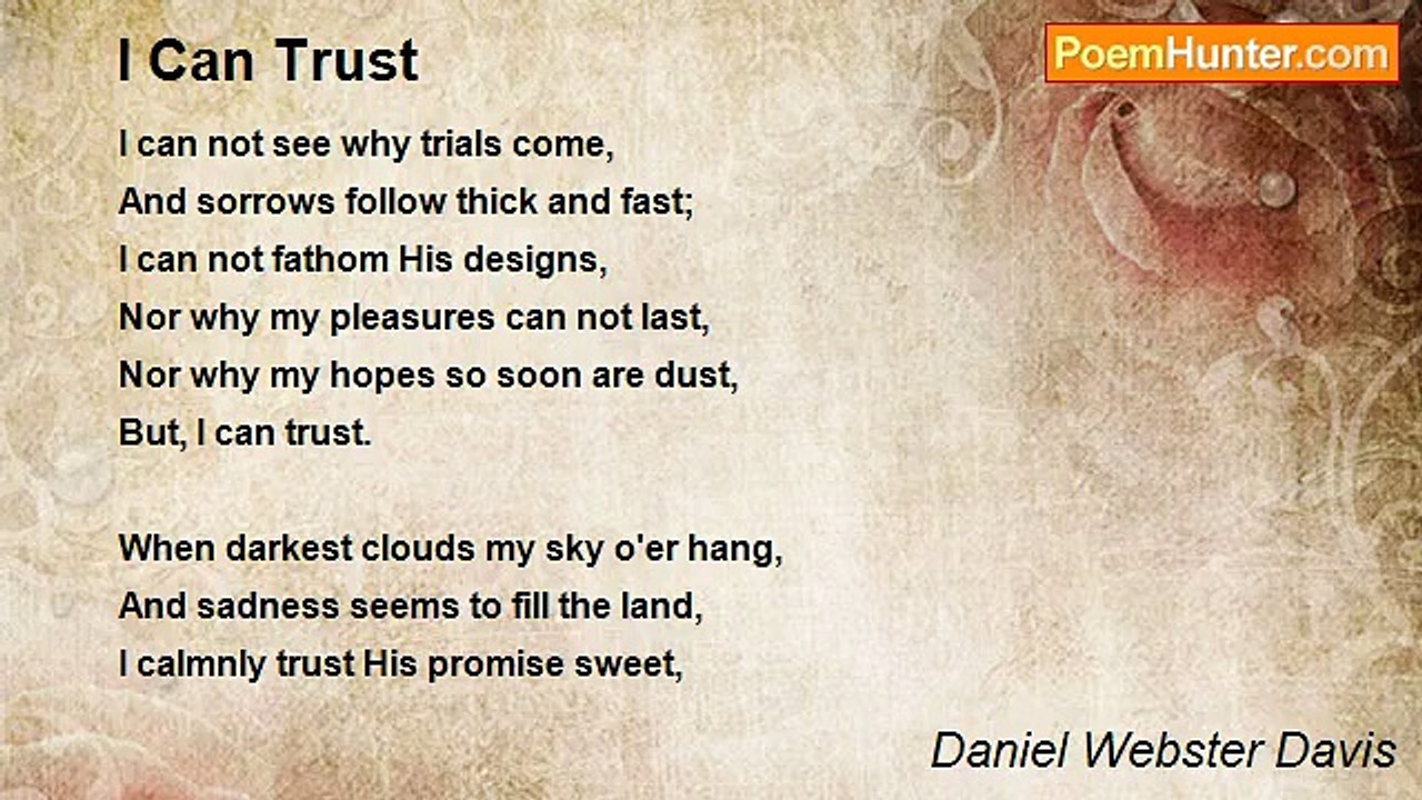 Daniel Webster Davis - I Can Trust