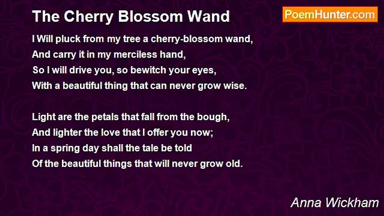 Anna Wickham - The Cherry Blossom Wand