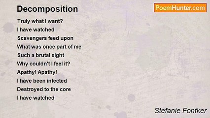 Stefanie Fontker - Decomposition