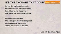 Lilibeth Sacmar Apat - IT’S THE THOUGHT THAT COUNTS