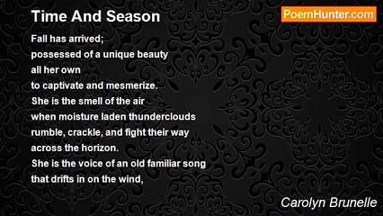 Carolyn Brunelle - Time And Season