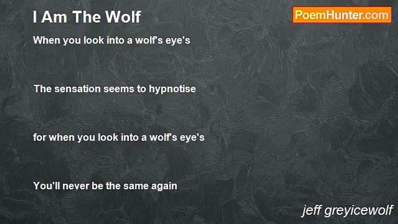 jeff greyicewolf - I Am The Wolf