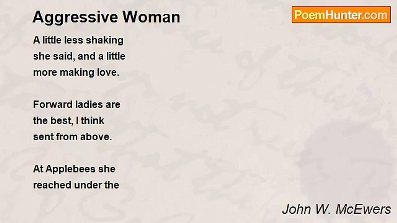 John W. McEwers - Aggressive Woman