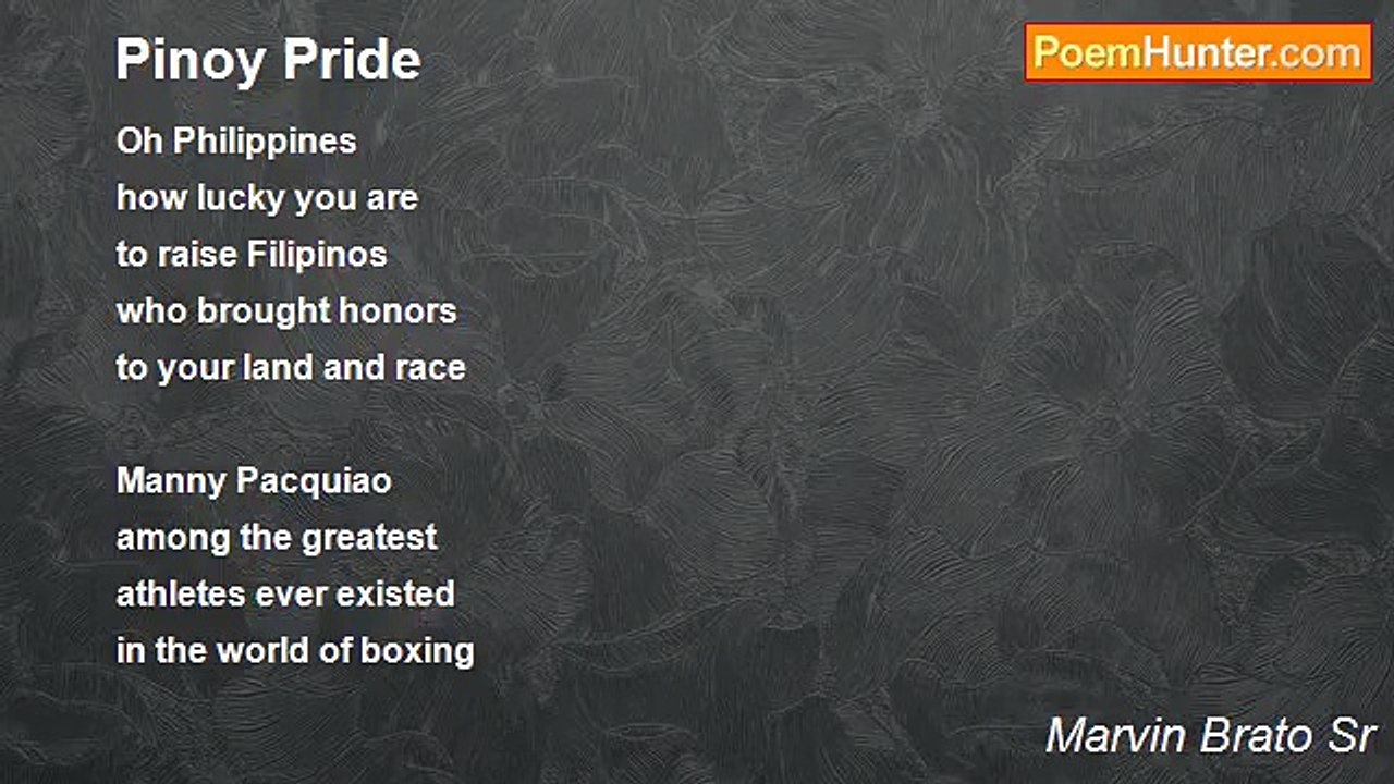 Marvin Brato Sr - Pinoy Pride