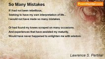 Lawrence S. Pertillar - So Many Mistakes