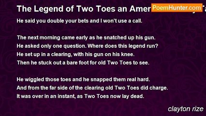 clayton rize - The Legend of Two Toes an American Turkey Tale
