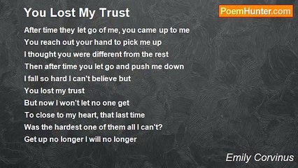 Emily Corvinus - You Lost My Trust