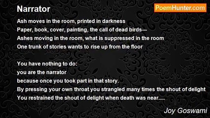 Joy Goswami - Narrator