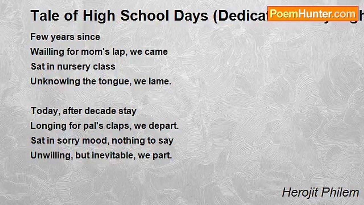 Herojit Philem - Tale of High School Days (Dedi...