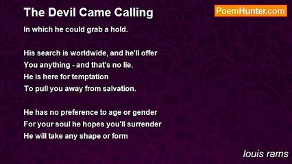 louis rams - The Devil Came Calling