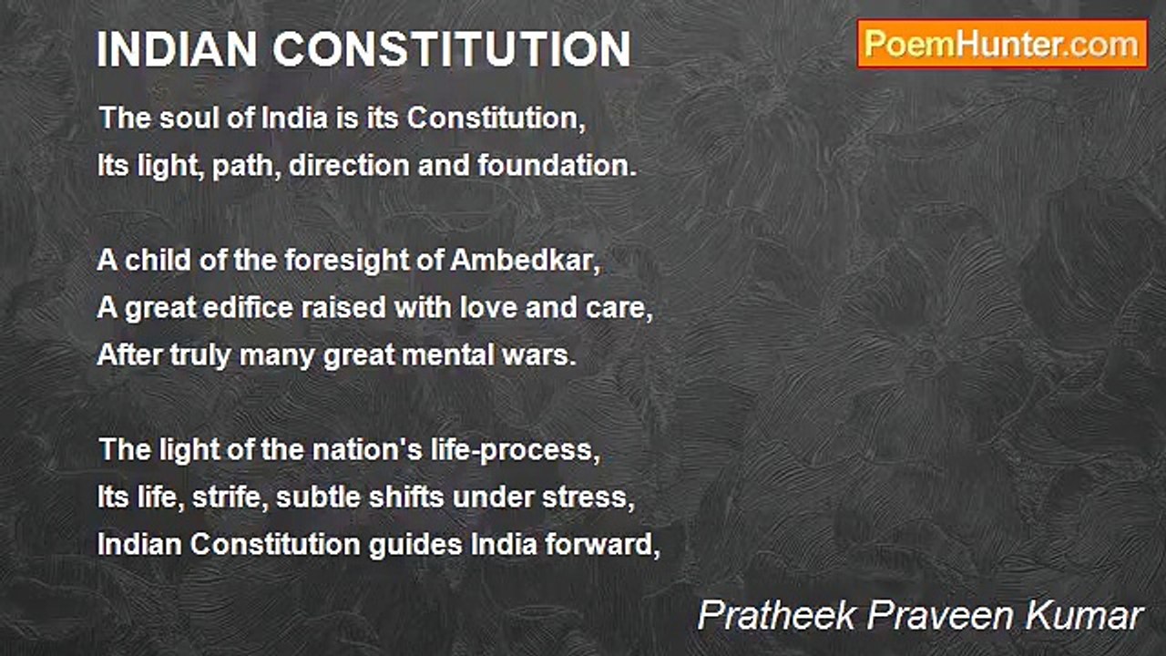 Pratheek Praveen Kumar - INDIAN CONSTITUTION