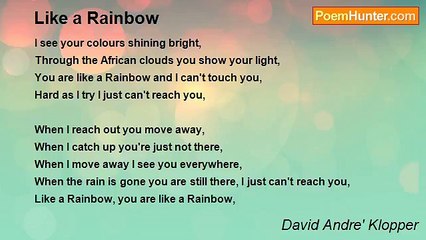 David Andre' Klopper - Like a Rainbow