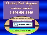 1-844-695-5369||Outlook Support Number, Email help, Phone Number