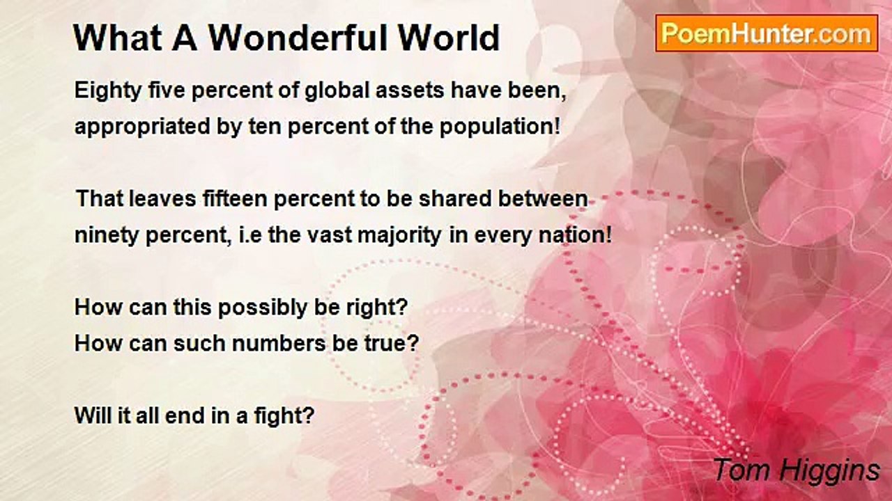 Tom Higgins - What A Wonderful World