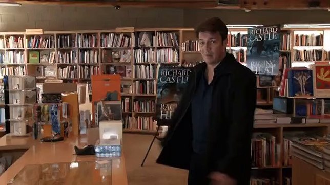 Castle - saison 7 - Webmercial remix - la (fausse) pub de Rick pour son livre Raging Heat