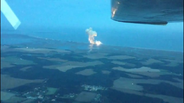 Angle unique pour voir l'explosion au décollage d'Antarès