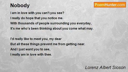 Lorenz Albert Sioson - Nobody