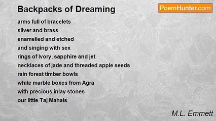 M.L. Emmett - Backpacks of Dreaming
