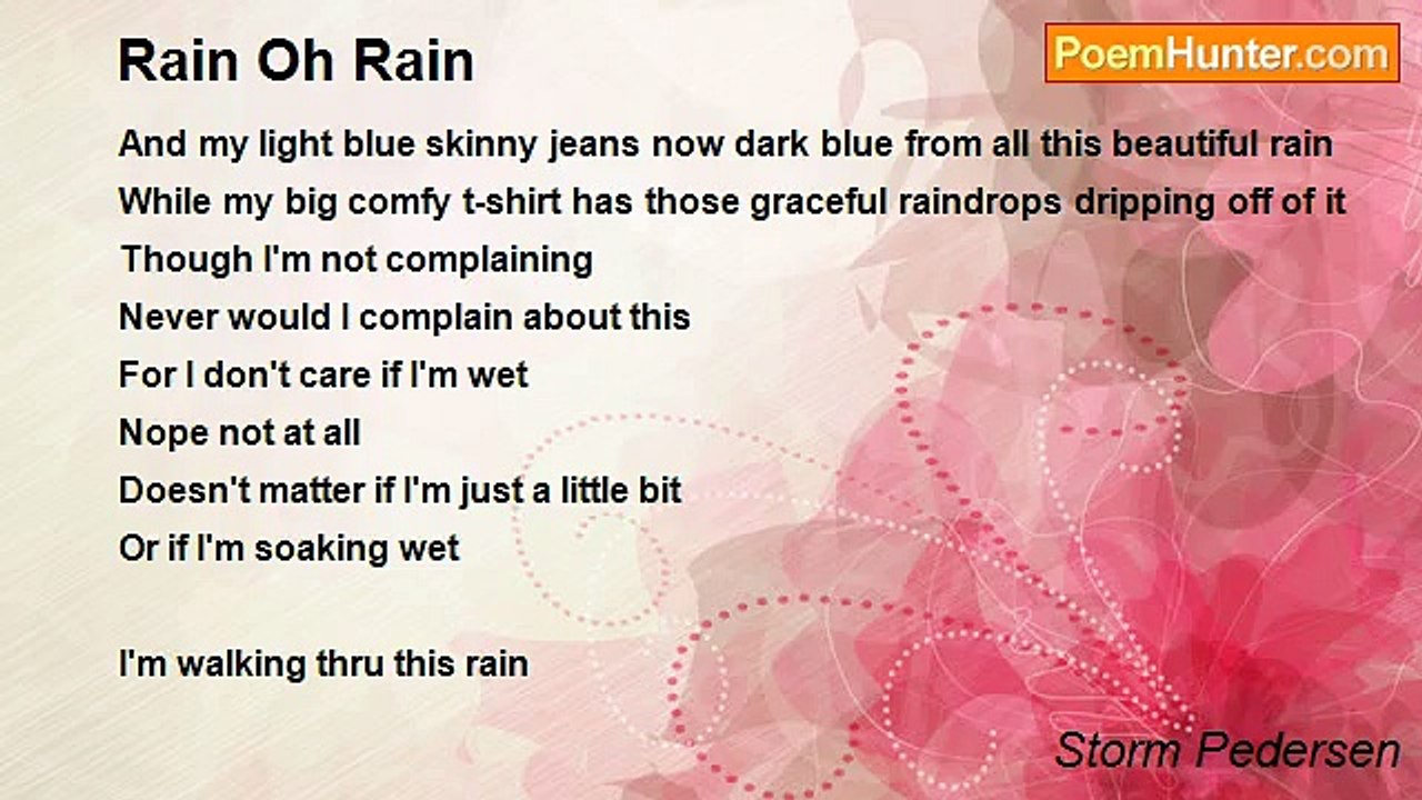 Storm Pedersen - Rain Oh Rain