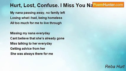 Reba Hurt - Hurt, Lost, Confuse. I Miss You Nana