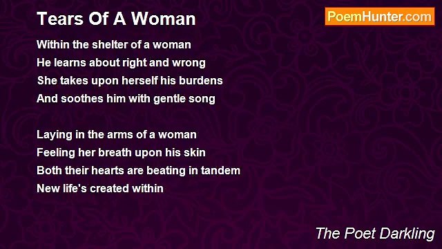 The Poet Darkling - Tears Of A Woman