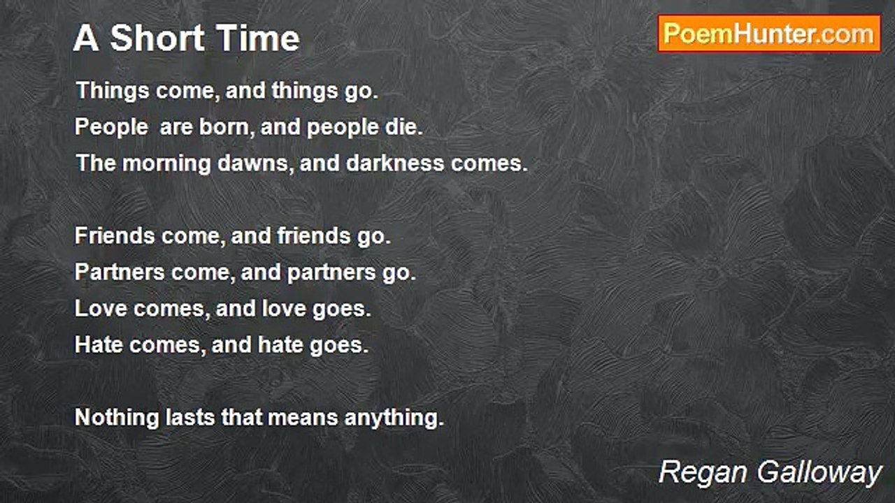 Regan Galloway - A Short Time