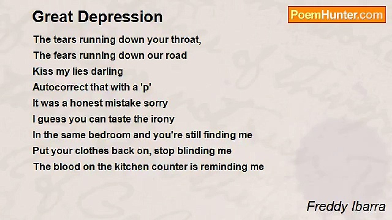 Freddy Ibarra - Great Depression