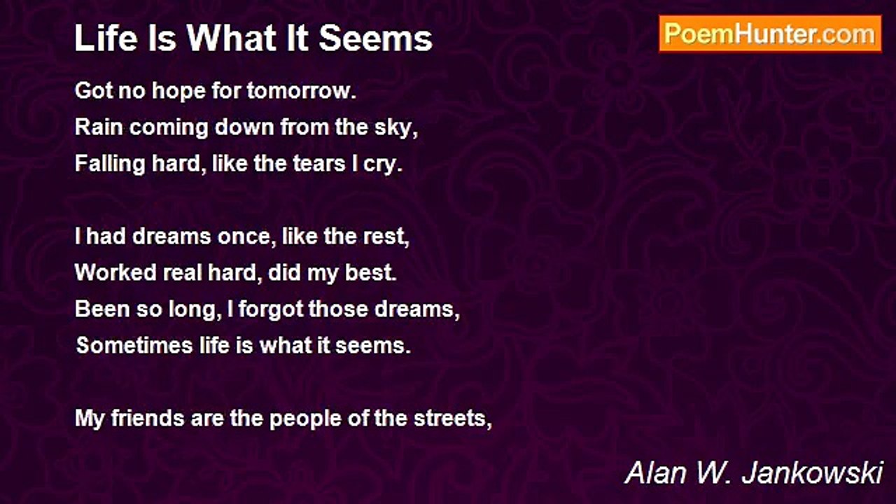 Alan W. Jankowski - Life Is What It Seems