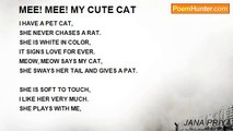 JANA PRIYA - MEE! MEE! MY CUTE CAT
