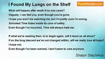 Shalyn Stachmus - I Found My Lungs on the Shelf