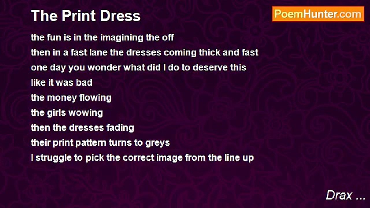 Drax ... - The Print Dress