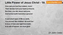 Dr John Celes - Little Flower of Jesus Christ - ‘St. Therese of Lisieux'