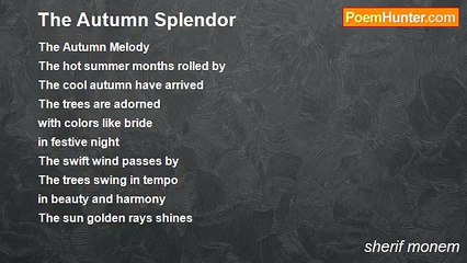 sherif monem - The Autumn Splendor