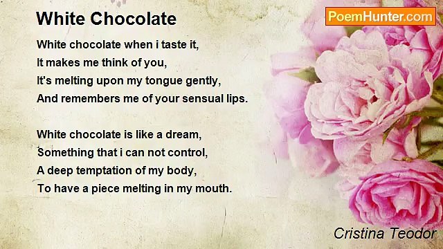 Cristina Teodor - White Chocolate
