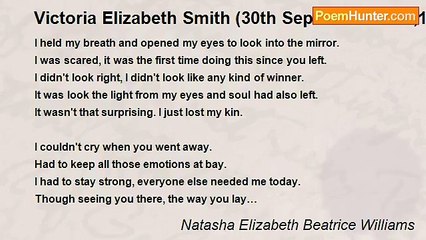 Natasha Elizabeth Beatrice Williams - Victoria Elizabeth Smith (30th September 2011,10.43pm)