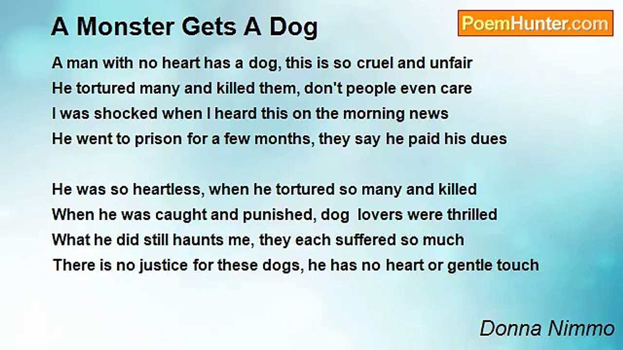 Donna Nimmo - A Monster Gets A Dog