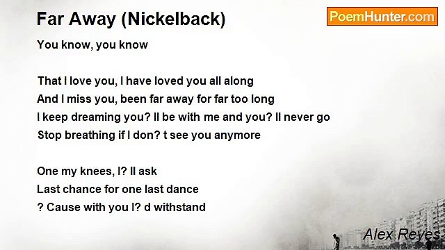 Alex Reyes - Far Away (Nickelback)