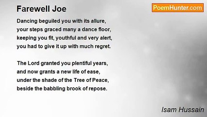 Isam Hussain - Farewell Joe